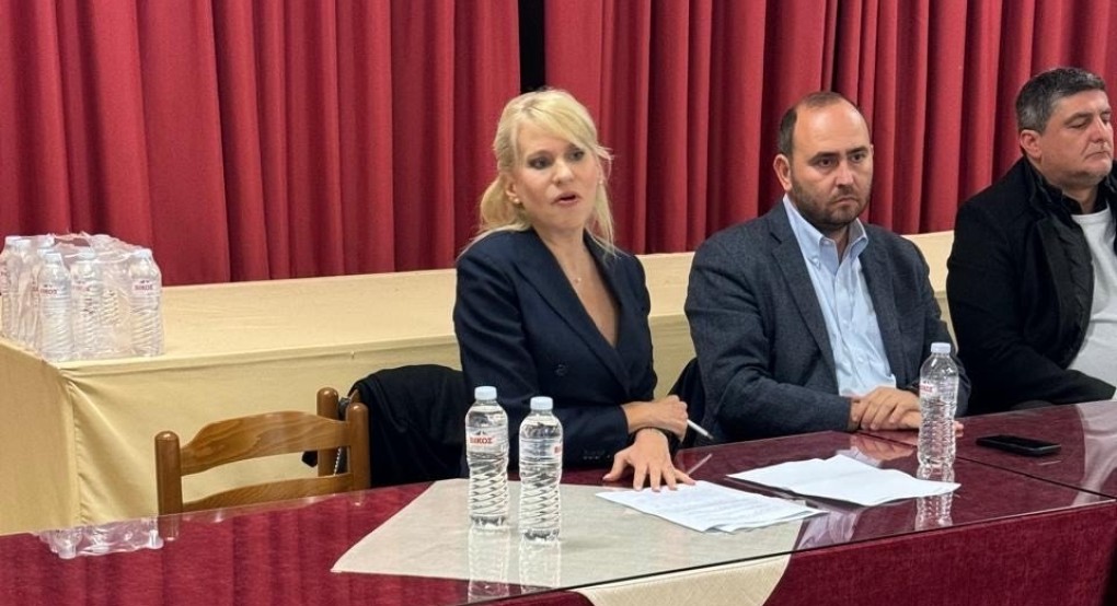 Θεοδώρα Τζάκρη - Στη συγκέντρωση της ομάδας πρωτοβουλίας αγροτών στις Αμπελιές Θεοδώρα Τζάκρη - Στη συγκέντρωση της ομάδας πρωτοβουλίας αγροτών στις Αμπελιές