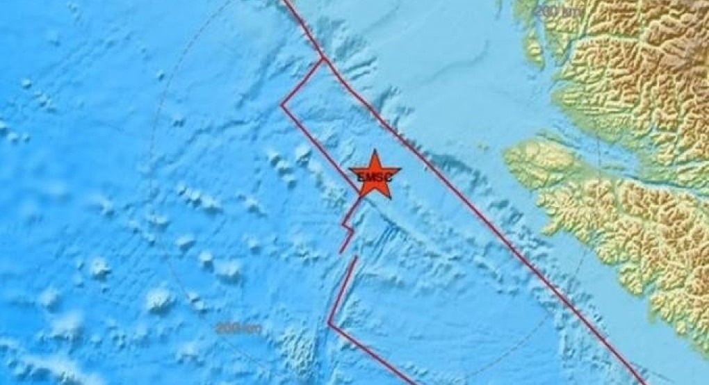 Σεισμός 6,3 Ρίχτερ ανοικτά της νήσου Βανκούβερ στον Καναδά
