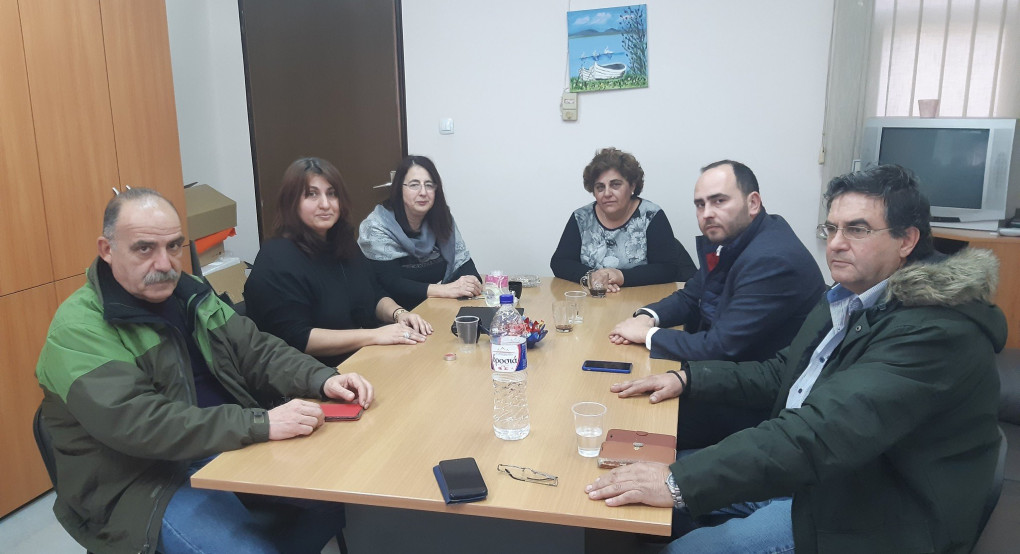 Επίσκεψη του βουλευτή Πέλλας Λάκη Βασιλειάδη στο Εργατικό Κέντρο ΠΕ Πέλλας