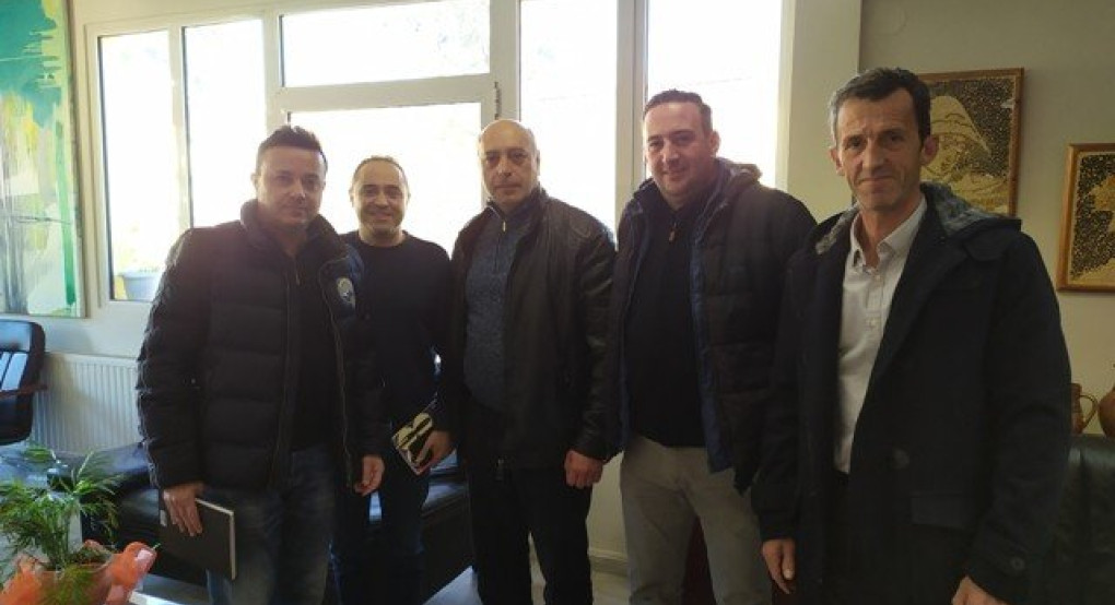 Ο Πρόεδρος του Εργατοϋπαλληλικού Κέντρου Έδεσσας-Αλμωπίας και ο Αν.Γραμματέας στον Δήμαρχο Αλμωπίας κ.Μπάτση 