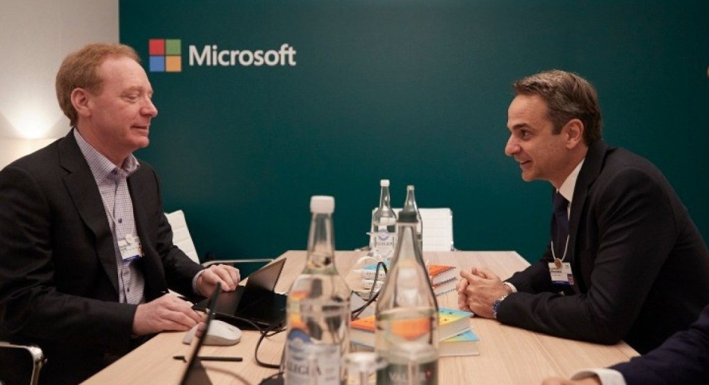 Συνάντηση Μητσοτάκη - προέδρου Microsoft - Στην Ελλάδα μεγάλη επένδυση του κολοσσού;  