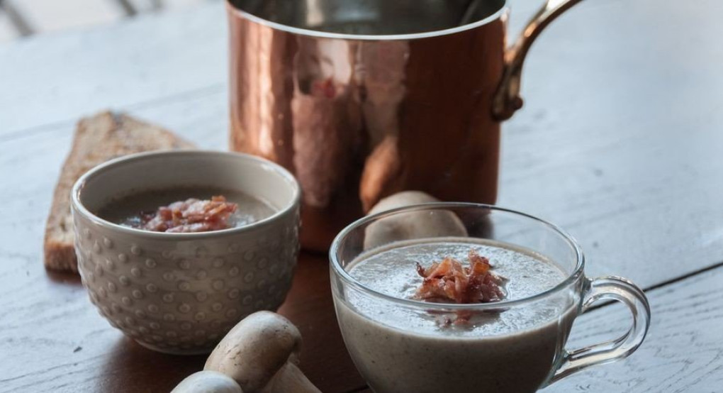 Σούπα βελουτέ με μανιτάρια