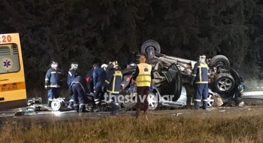 Θεσσαλονίκη: Δυο νεκροί σε φρικτό τροχαίο στην Εθνική οδό Θεσσαλονίκης και Νέων Μουδανιών