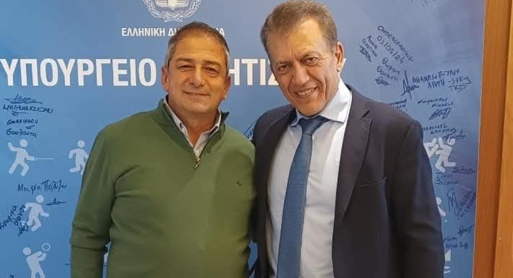 Στην Χριστουγεννιάτικη εορτή του Υπουργείου Αθλητισμού ο Πέτρος Τσαρκνιάς