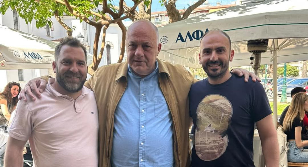 Συνάντηση του Αντιδημάρχου Αλμωπίας Γιώργου Χατζηδημητριάδη με τον Δήμαρχο Βόλου Αχιλλέα Μπέο