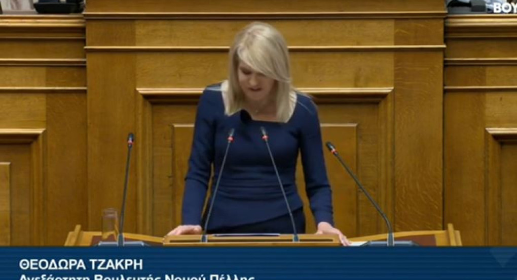 Θεοδώρα Τζάκρη - Στη Βουλή για το νομοσχέδιο για τα στρατιωτικά νοσοκομεία