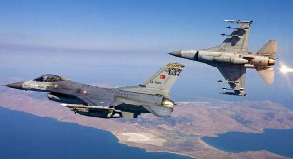 Υπερπτήσεις τουρκικών F-16 πάνω από πέντε ελληνικά νησιά