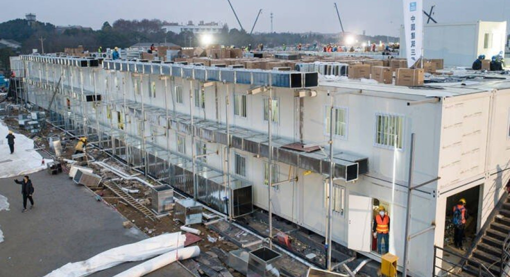 Κατασκευάστηκε σε μόλις 8 ημέρες το νοσοκομείο στην Ουχάν