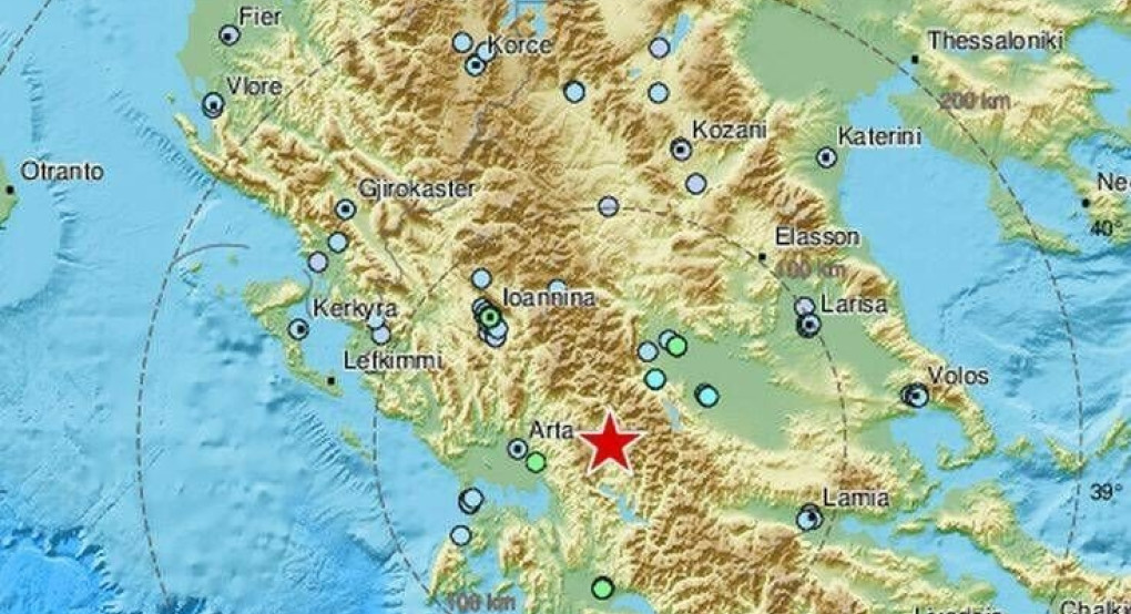 Ισχυρός σεισμός τώρα κοντά στην Καρδίτσα