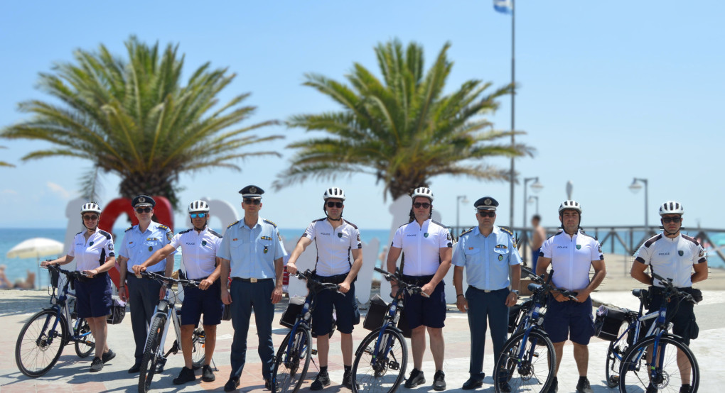 Ξεκίνησε και αυτό το καλοκαίρι η αστυνόμευση με ποδήλατα στην παραλιακή ζώνη της Κατερίνης Ξεκίνησε και αυτό το καλοκαίρι η αστυνόμευση με ποδήλατα στην παραλιακή ζώνη της Κατερίνης