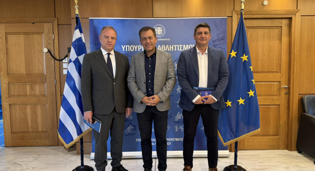 Σημαντική συνάντηση του Δημάρχου Πέλλας με τον Αν. Υπουργό Αθλητισμού Γιάννη Βρούτση