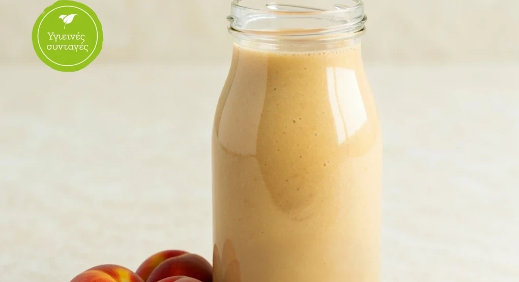 Smoothie με ροδάκινο και ταχίνι Smoothie με ροδάκινο και ταχίνι