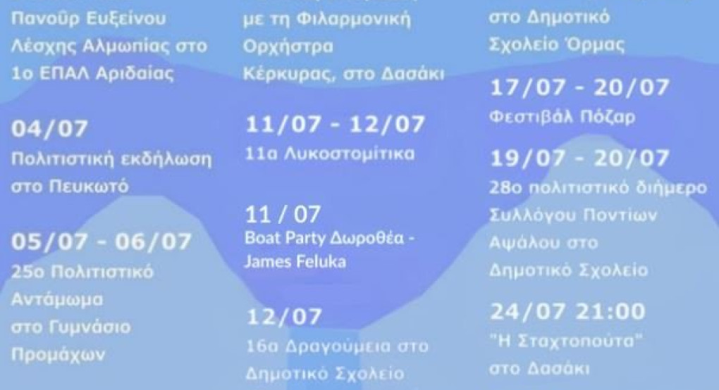 Δ. Αλμωπίας - Πολιτιστικό Καλοκαίρι 2025