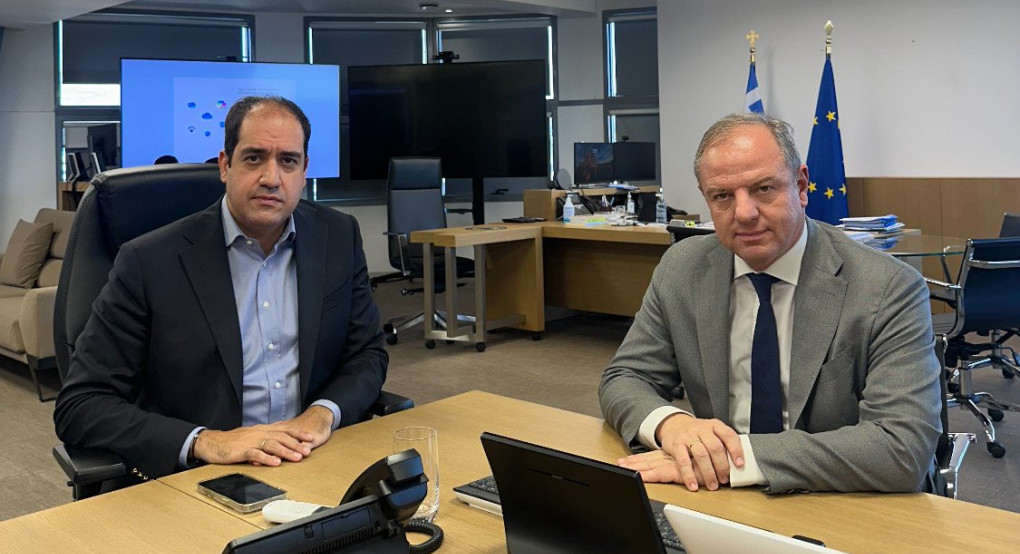 Συνάντηση Διονύση Σταμενίτη με τον Υπουργό Κλιματικής Κρίσης και Πολιτικής  Προστασίας Γιάννη Κεφαλογιάννη