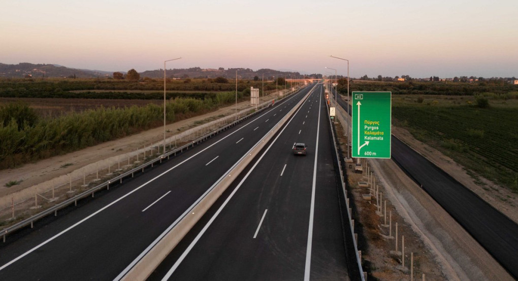 Ο Κ. Μητσοτάκης εγκαινιάζει σήμερα τα 65 χλμ. του νέου αυτοκινητόδρομου Πατρών-Πύργου