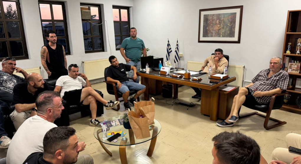 Συνάντηση του Απόλλωνα Κρύας Βρύσης με τον Δήμαρχο Πέλλας