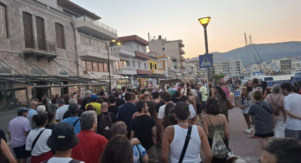 Με άρωμα Πέλλας η Χίος με την κινητοποίηση για την Παλαιστίνη