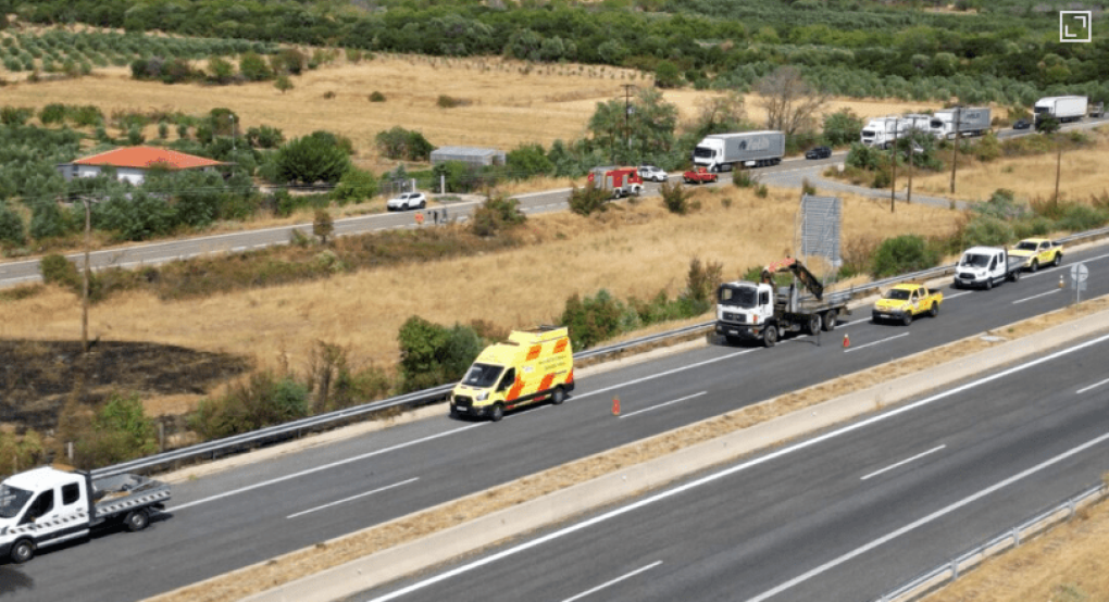 Κανονικά η κυκλοφορία στην Εγνατία Οδό μετά το τροχαίο με τους τρεις νεκρούς