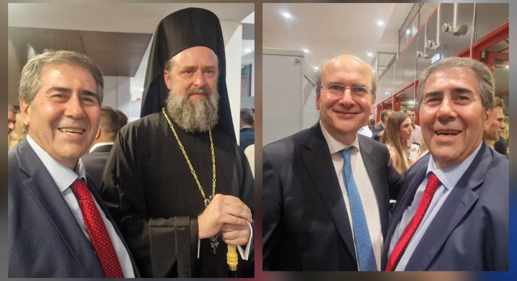 Θερμή συνάντηση του Δανή Τζαμτζή με τον Αντιπρόεδρο της Κυβέρνησης Κωστή Χατζηδάκη και τον Μητροπολίτη Φιλόθεο – Πήρε την ευχή του Θερμή συνάντηση του Δανή Τζαμτζή με τον Αντιπρόεδρο της Κυβέρνησης Κωστή Χατζηδάκη και τον Μητροπολίτη Φιλόθεο – Πήρε την ευχή του