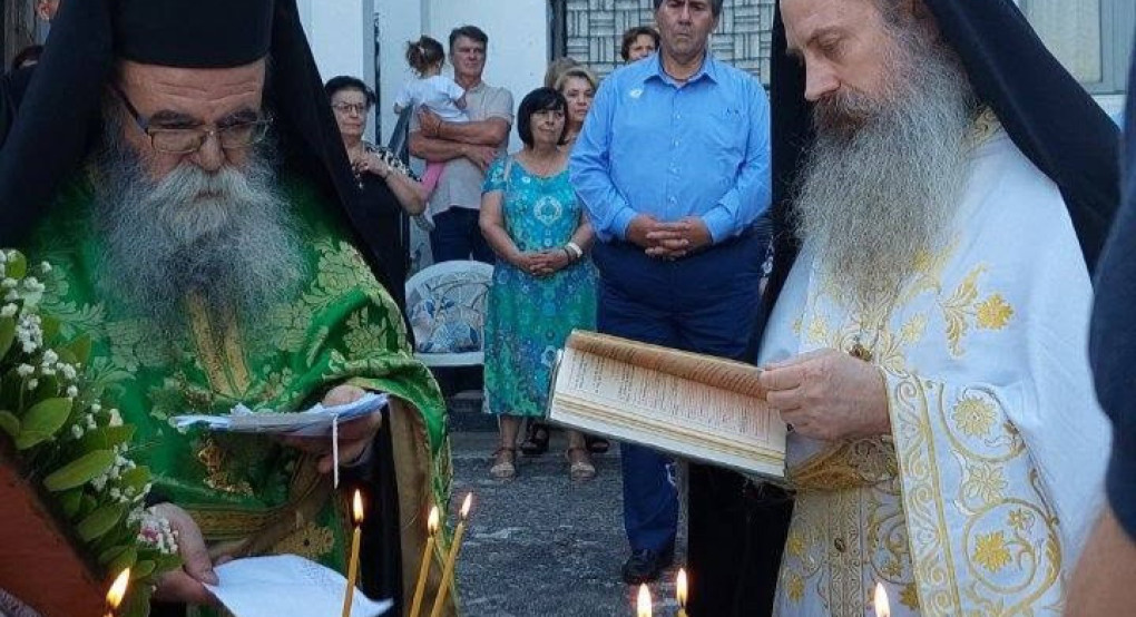 Πανηγυρικός Εσπερινός στην Ιερά Μονή Υψώσεως του Τιμίου Σταυρού στο Μεσημέρι