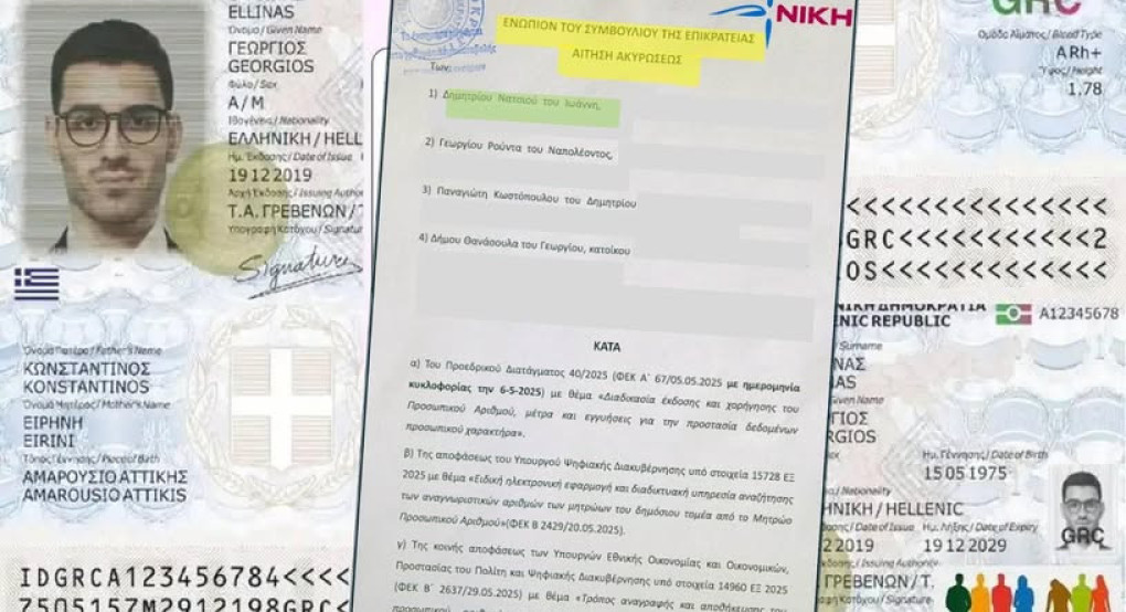 Νατσιός: Προσφυγή στο ΣτΕ κατά του Προσωπικού Αριθμού – «Οδηγεί σε φακέλωμα και ανελεύθερο καθεστώς»