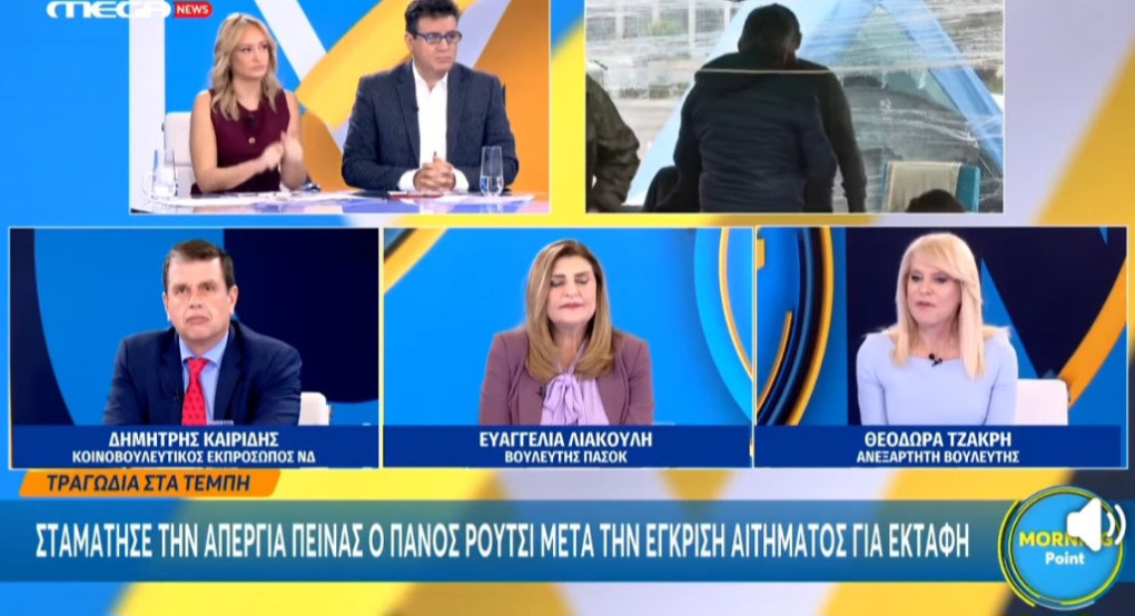 Η εμφάνιση της Θεοδώρας Τζάκρη στο Mega News