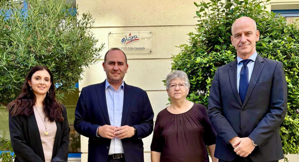 Επίσκεψη του Λάκη Βασιλειάδη στον Σύλλογο Γονέων Παιδιών με Νεοπλασματική Ασθένεια «Φλόγα»