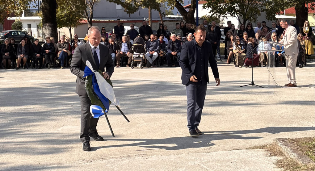 Στην επίσημη τελετή ανακήρυξης του Παλαιού Πευκωτού ως μαρτυρικού χωριού ο  Διονύσης Σταμενίτης