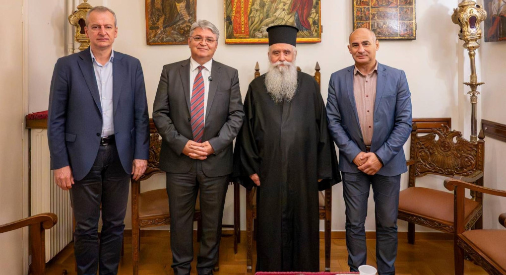 Επίσκεψη του Προέδρου της ΝΙΚΗΣ Δημητρίου Νατσιού στον νέο Αρχιεπίσκοπο Σινά, Φαράν και Ραϊθώ κ. Συμεών