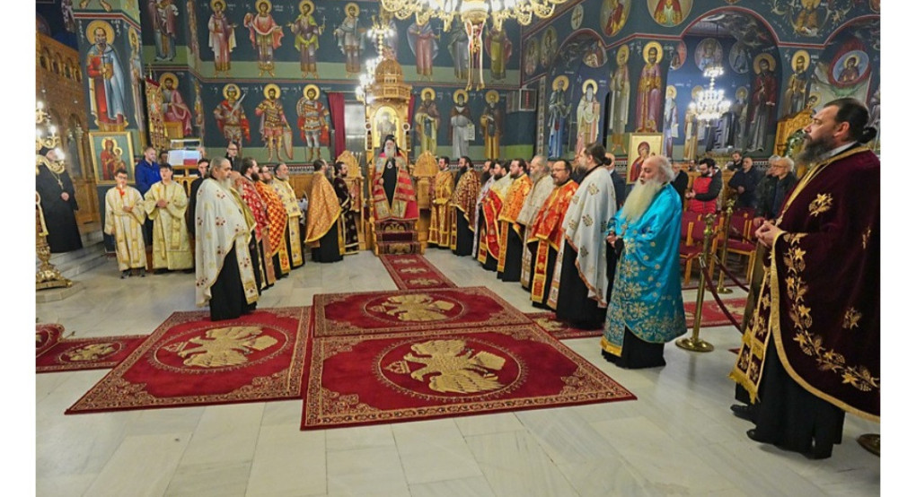 Πανηγυρικός Αρχιερατικός Εσπερινός στον Ι. Ναό Αγίου Μηνά Ναούσης