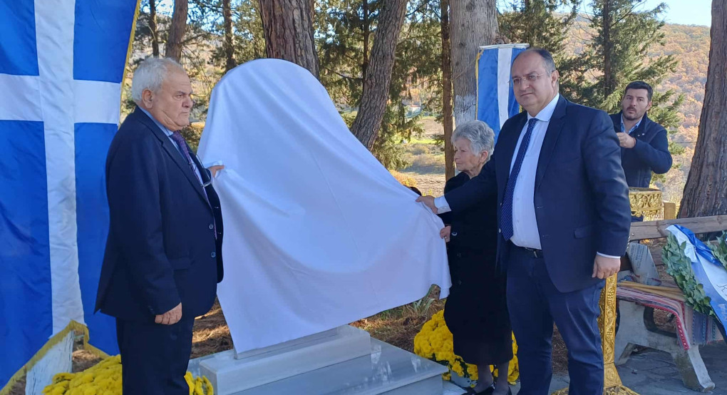 Δήμος Κιλκίς- Σε κλίμα συγκίνησης τα αποκαλυπτήρια της αναθηματικής στήλης του λοχαγού Δημητρίου Ξυλωμένου στον Άγιο Μάρκο
