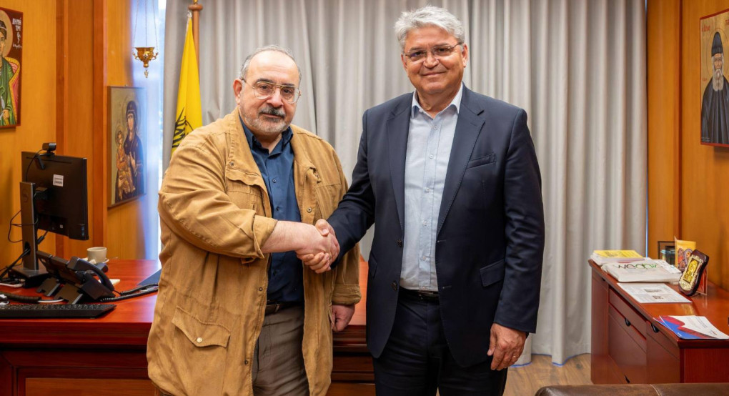 Συνάντηση εργασίας του Προέδρου της ΝΙΚΗΣ Δημητρίου Νατσιού με τον νέο Διπλωματικό του Σύμβουλο