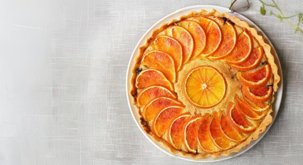 Συνταγή για τάρτα πορτοκαλιού με μυρωδάτη κρέμα