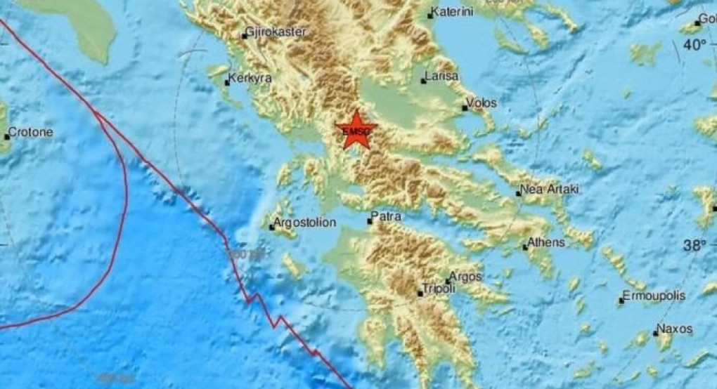 Σεισμός κοντά στο Καρπενήσι