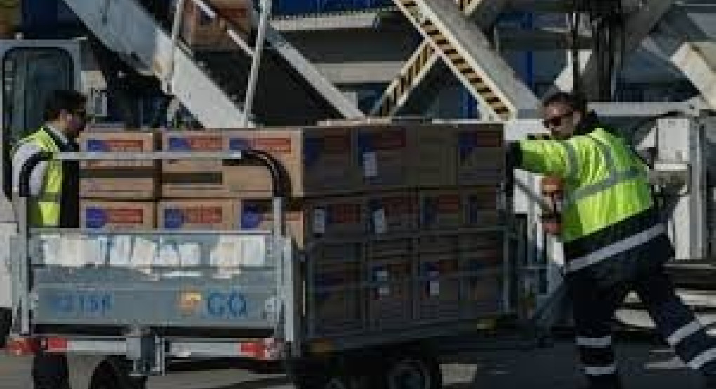 Παραλαβή δωρεάς ιατρικού υλικού από τα Ηνωμένα Αραβικά Εμιράτα