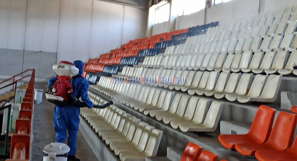 Λαμβάνει μέτρα ο Δήμος Αλμωπίας - Απολύμανση σε αθλητικές εγκαταστάσεις (βίντεο)