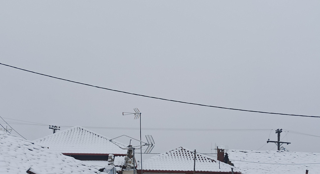 Φωτογραφίες από τον χιονισμένο Αρχάγγελο 