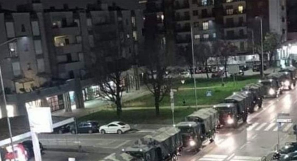 Μπέργκαμο: Συγκλονίζει η εικόνα με το κομβόι στρατιωτικών οχημάτων που μεταφέρει τους νεκρούς