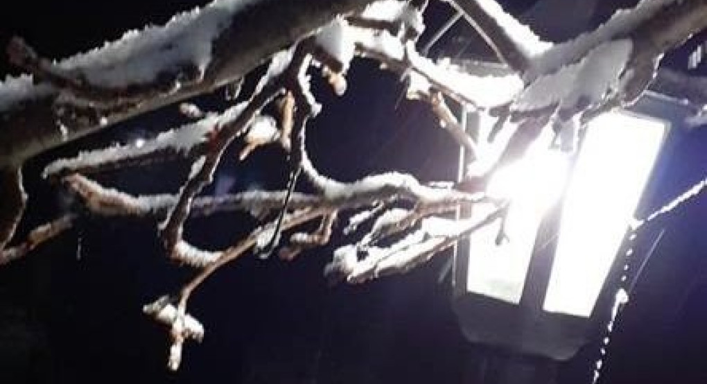 Θεσσαλονίκη: Χιόνισε σε περιοχές σε Ωραιόκαστρο και Λαγκαδά