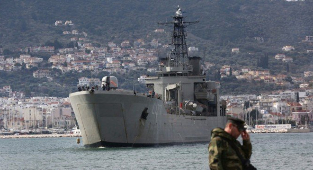 Μυτιλήνη: Στο λιμάνι της πόλης το αρματαγωγό Ρόδος για τους νεοεισερχόμενους πρόσφυγες