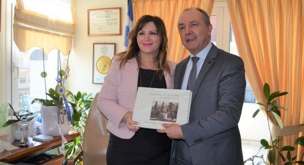 Συνάντηση της Δημάρχου Σκύδρας Κατερίνας Ιγνατιάδου με τον Υφυπουργό Εσωτερικών/ Μακεδονίας Θράκης Θεόδωρο Καράογλου