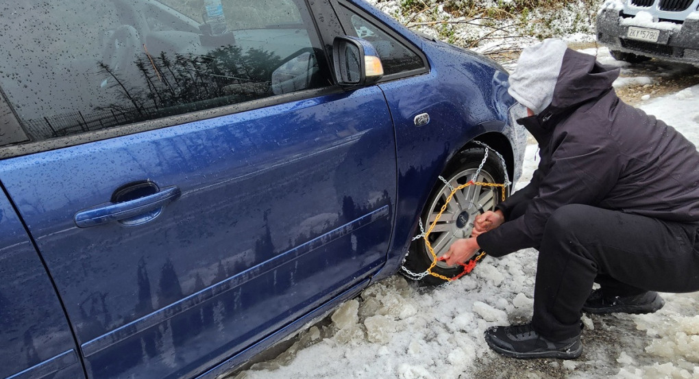 Σέρρες: Yποχρεωτικός εφοδιασμός των οχημάτων με αντιολισθητικές αλυσίδες από σήμερα