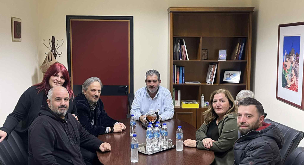 Συνάντηση του Προέδρου του Επιμελητηρίου Πιερίας με την Ομοσπονδία Επαγγελματιών Βιοτεχνών και Εμπόρων Πιερίας