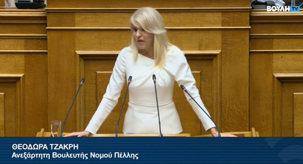 Θ. Τζάκρη - Τοποθέτηση στη Βουλή για την Ανεξάρτητη Αρχή Ελέγχου της Αγοράς