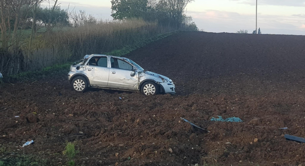 Γιαννιτσά: "Απομεινάρι" ατυχήματος σε χωράφι! (φώτος)