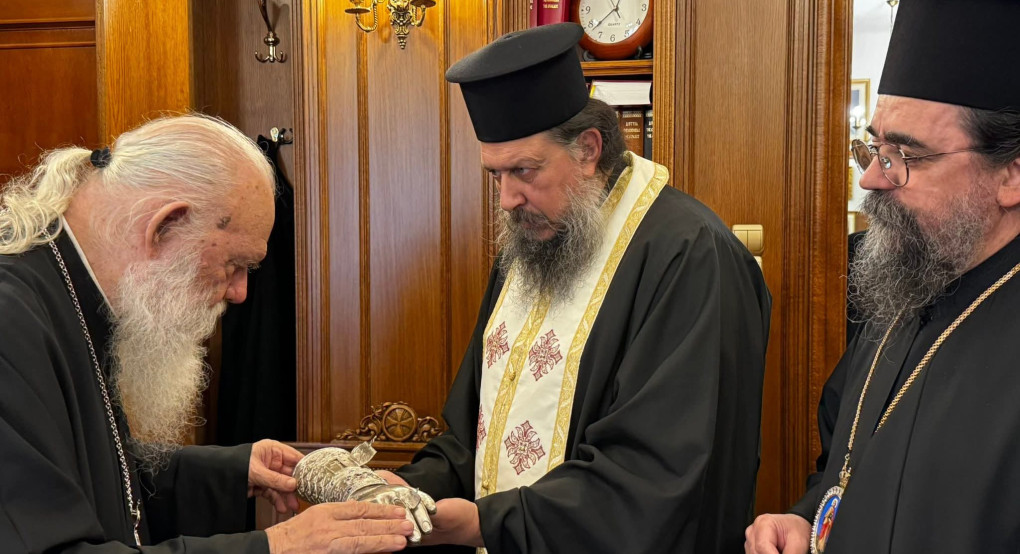 Ὁ Μακαριώτατος Ἀρχιεπίσκοπος Ἀθηνῶν καὶ Πάσης Ἑλλάδος κ.κ. Ἱερώνυμος, προσκύνησε τὴν Ὁσία Σοφία τῆς Κλεισούρας