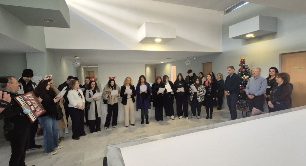 Χριστουγεννιάτικα κάλαντα στο Γενικό Νοσοκομείο Έδεσσας από τη ΣΑΕΚ