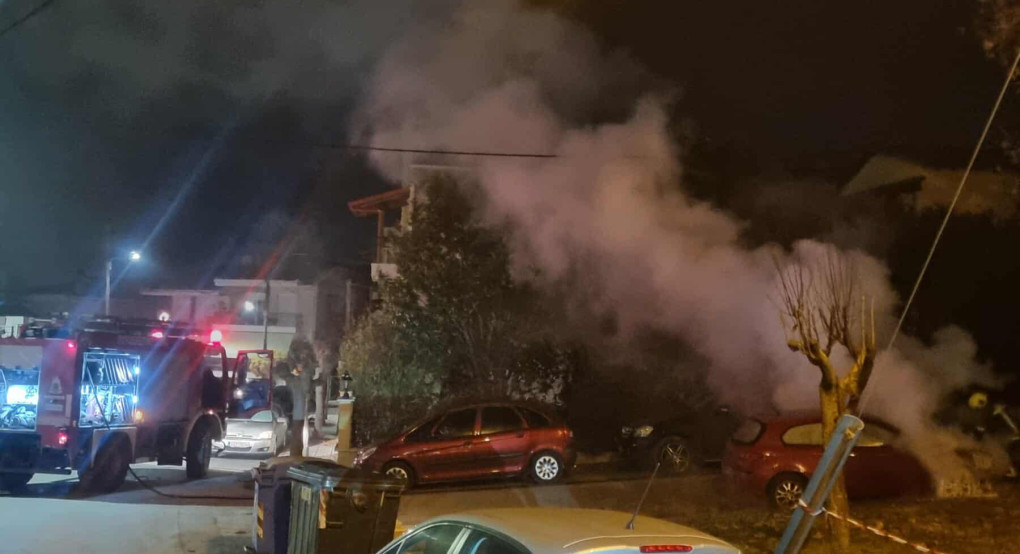 Γιαννιτσά: Αυτοκίνητο στις φλόγες κοντά στην περιοχή των Σφαγείων (φώτος)