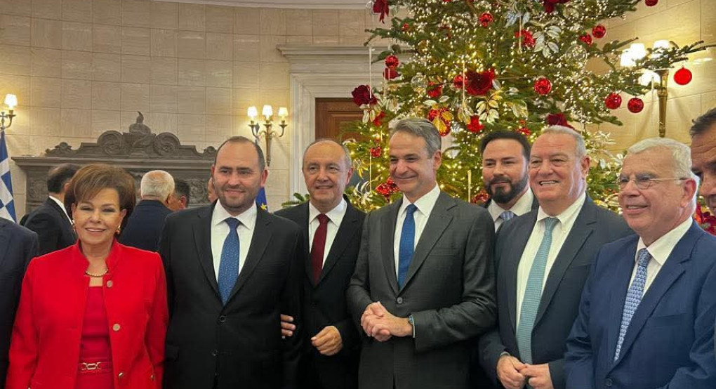 Στο Μέγαρο Μαξίμου ο Λάκης Βασιλειάδης στο καθιερωμένο προεορταστικό κάλεσμα του Πρωθυπουργού