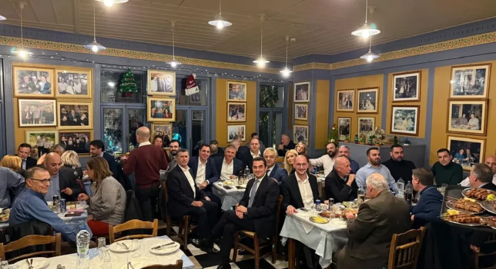 Δυναμικό «παρών» του Θωμά Σεβαστιάδη στο δείπνο των προέδρων Νομαρχιακών Οργανώσεων της ΝΔ
